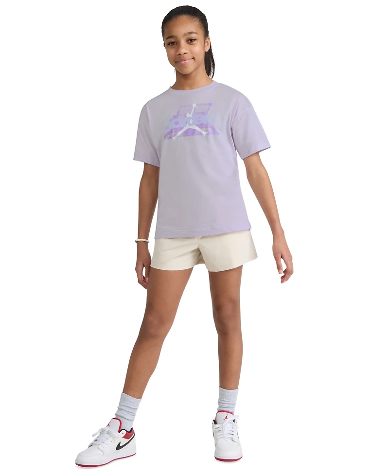 Jordan Girls' 7-16 Bow Short-Sleeve T-Shirt