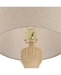 360 Lighting Andros High Beige Almond Table Lamp