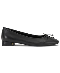 Vince Camuto Women's Jenlea Almond-Toe Block-Heel Bow Ballet Pumps