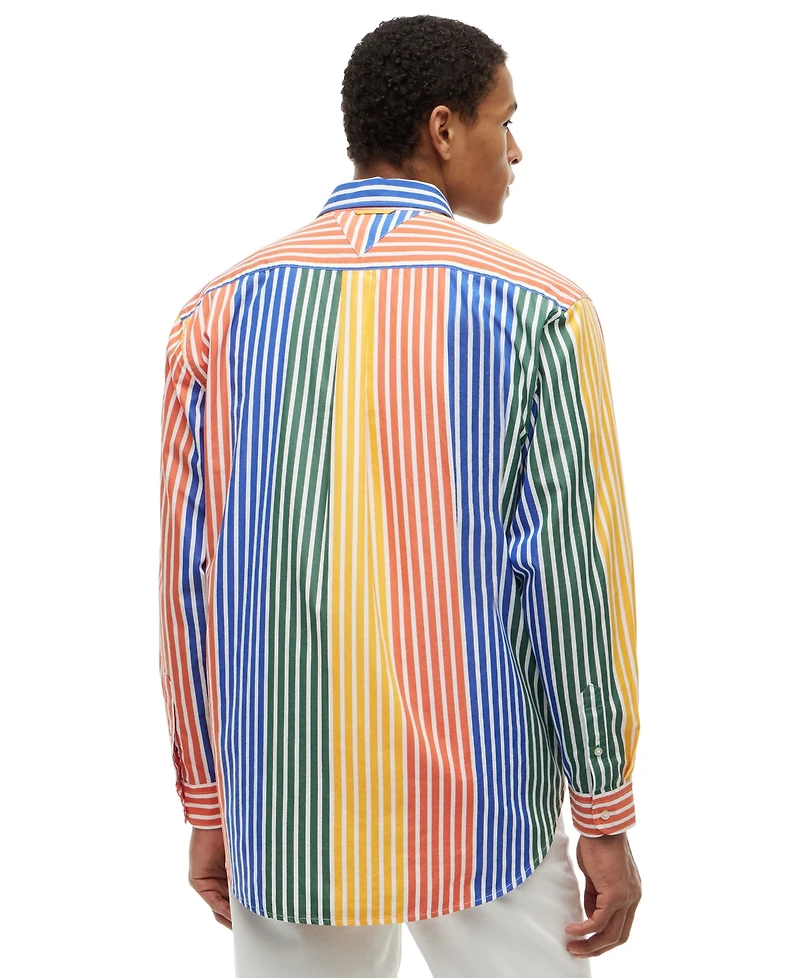 Tommy Hilfiger Men's Prep Icon Stripe Relaxed-Fit Shirt