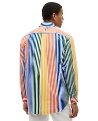 Tommy Hilfiger Men's Prep Icon Stripe Relaxed-Fit Shirt