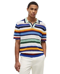 Tommy Hilfiger Men's Multi-Stripe Short-Sleeve Polo Shirt