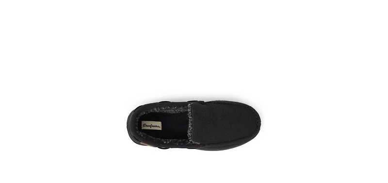 Dearfoams Men's Keaton Twill House Shoe Moccasin Slipper