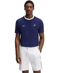 Boss by Hugo Men's Stretch-Cotton Usa Country Flag Logo T-Shirt
