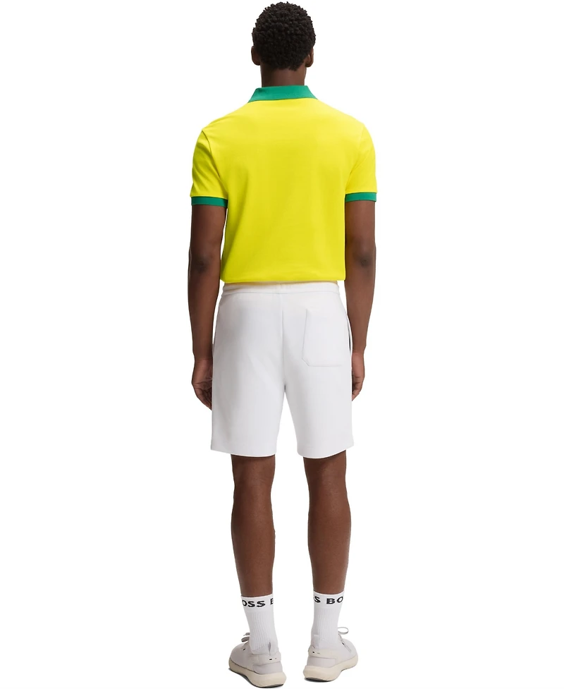 Boss by Hugo Men's Paddy Brazil Country Flag Trim Polo Shirt