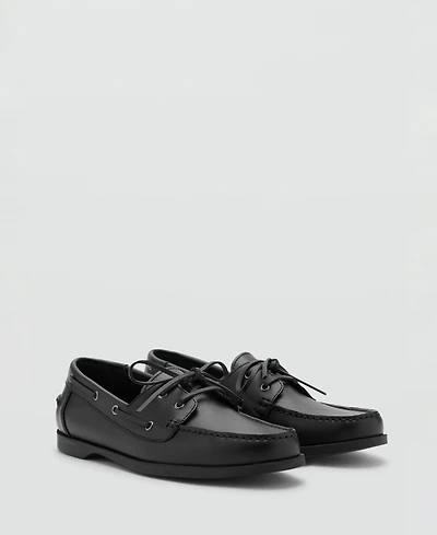 Mango Men's Leather Nautical Shoes