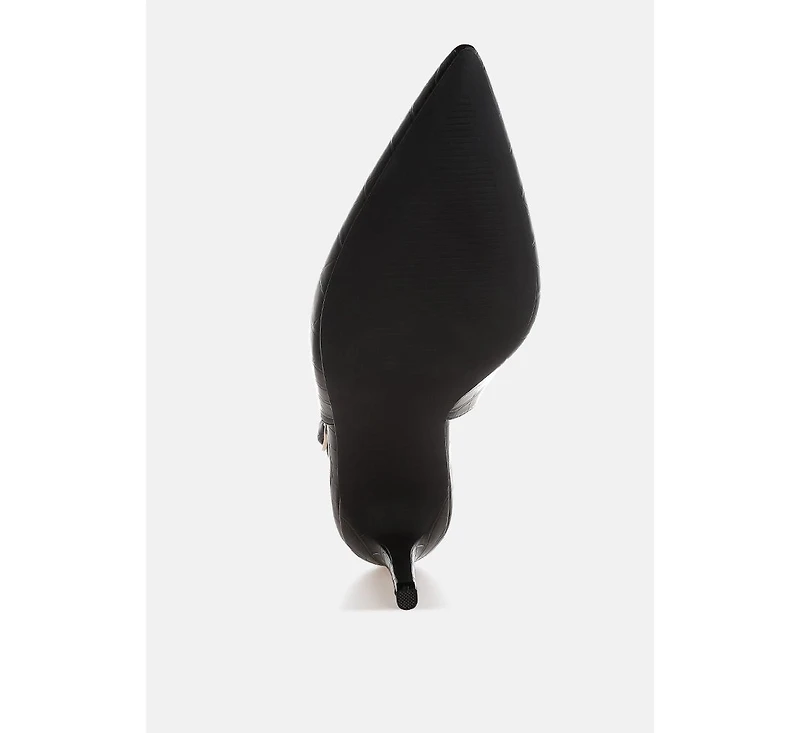 London Rag Women's Halins Pointed Toe Slingback Heels