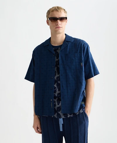 Scotch & Soda Men's Embroidered Short-Sleeve Shirt