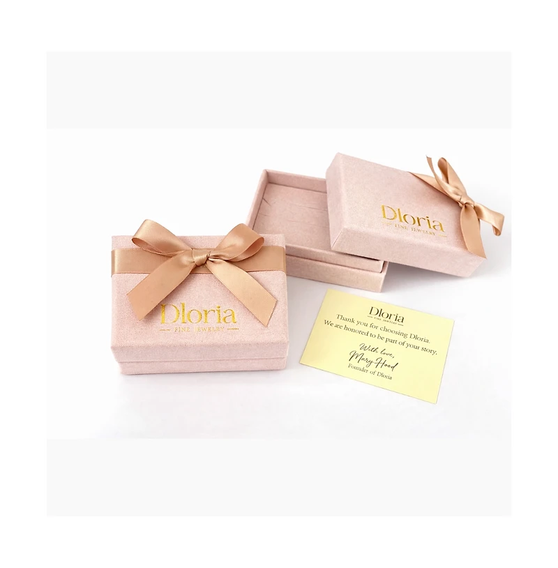 Dloria Valentina Moissanite Emerald Cut Pendant Necklace Gold Vermeil