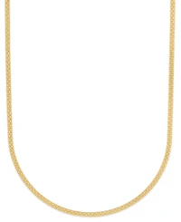 Macy's Men's Polished Bismark Chain Necklace in 14k Gold Over Sterling Silver