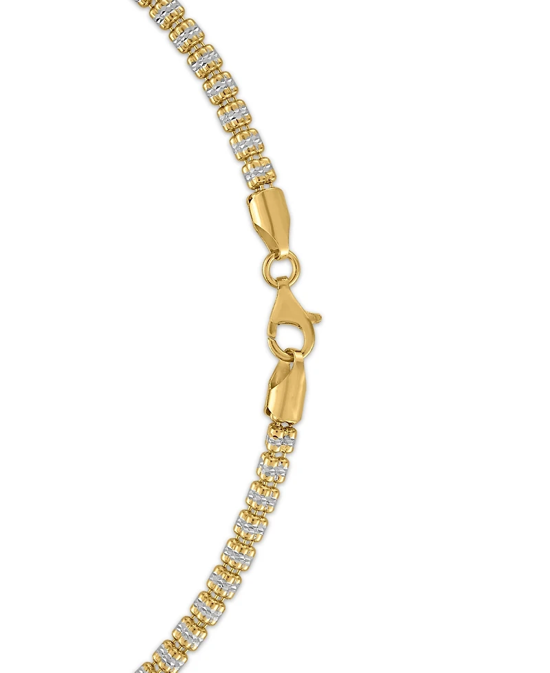 Macy's Men's Diamond-Cut Necklace in 14k Gold Over Sterling Silver