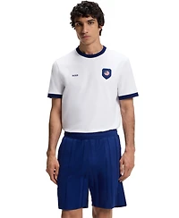 Boss by Hugo Men's Stretch-Cotton Usa Country Flag Logo T-Shirt