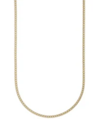 Macys Mens Diamond Cut Ice Chain Necklace In 14k Gold Over Sterling Silver Collection