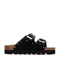 Xti Women's Refresh Collection Eyelets Double Strap Buckle Flat Sandals