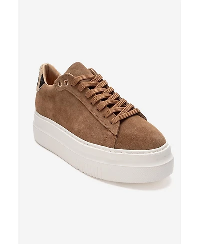 Forever & Always Women's Shoes Nera Leather Casual Sneaker
