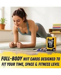 Quokka Fast Fit Mode Workout Cards — 120 Tear Resistant Hiit Fitness Deck