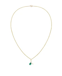 Macy's Lab Grown Ruby (1-3/8 ct. t.w.) & White Sapphire (1/5 Pendant Necklace 14k Gold Over Sterling Silver (Also Available