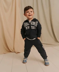abercrombie kids Boys' Full-Zip Hoodie and Cargo Pants, 2-Piece Set