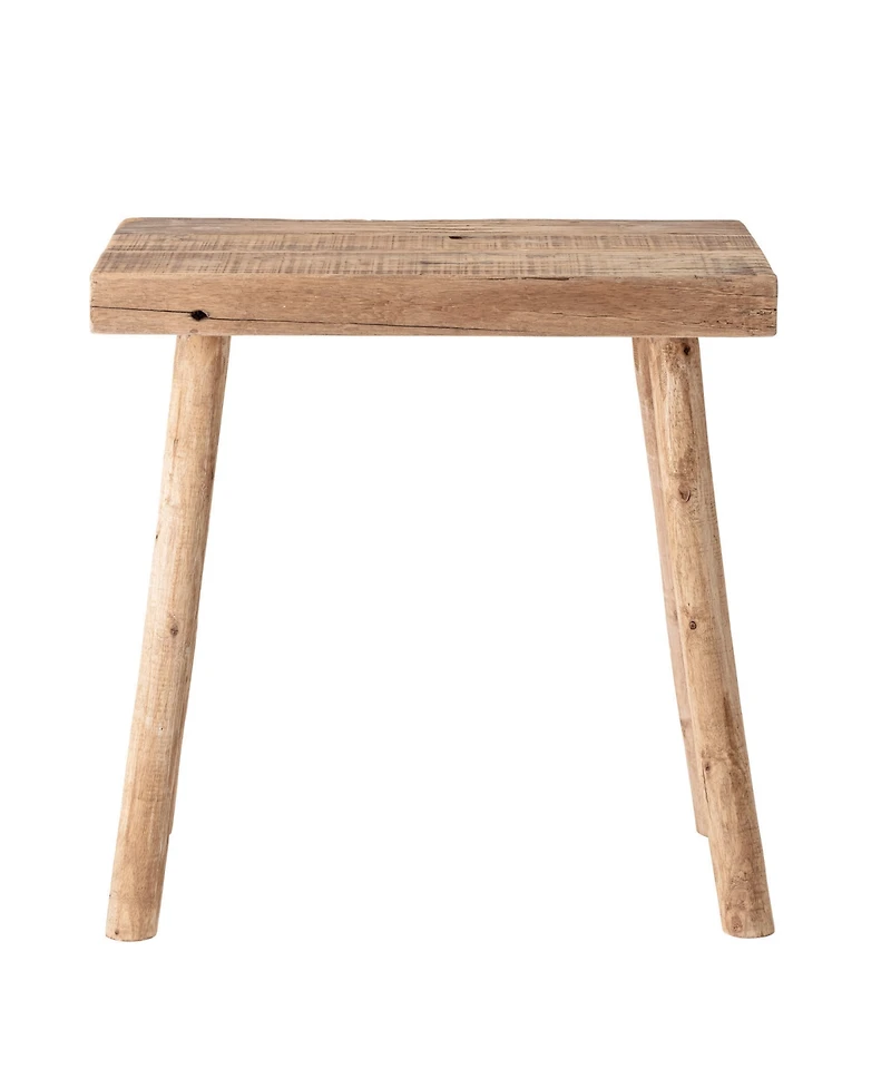 Storied Home Long 19" Wood Rectangle Stool