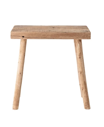 Storied Home Long 19" Wood Rectangle Stool
