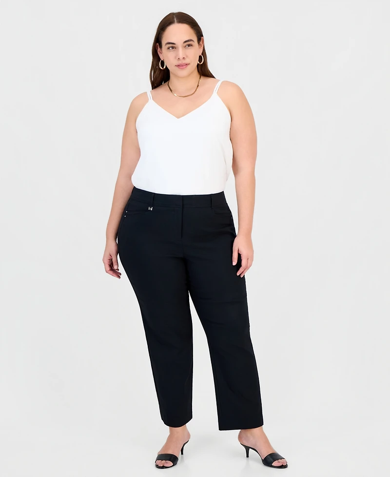 Jm Collection Plus and Petite Curvy Pants, Exclusively at Macy's