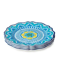 Certified International Melamine Dinner Plates, Set of 4