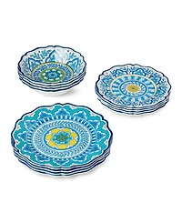 Certified International Melamine 12-Piece Dinnerware Set, Service for 4