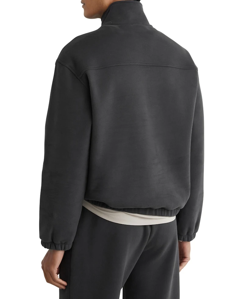 Reiss Men's Cotton-Blend Half-Zip Sweatshirt