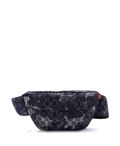 Pre-Owned Gucci Belt Bag Camouflage Gg Denim
