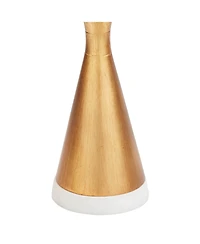 360 Lighting Sterling 27 3/4" Tall Modern Table Lamp Pull Chain Gold Finish Marble Single Shade Living Room Bedroom Bedside