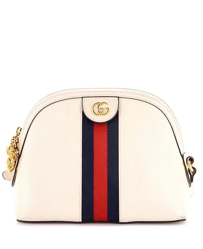 Pre-Owned Gucci Small Ophidia Dome Shoulder Bag Leather