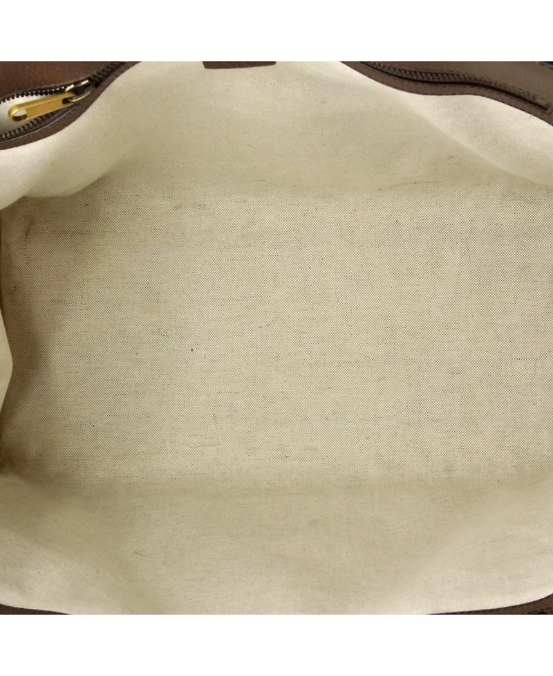 Pre-Owned Gucci Medium Interlocking G Patch Convertible Tote Printed Jumbo Gg Coated Canvas