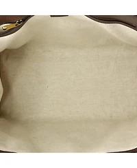 Pre-Owned Gucci Medium Interlocking G Patch Convertible Tote Printed Jumbo Gg Coated Canvas