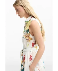 Desigual Women's Shirt Dress Postcards