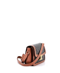 Pre-Owned Celine Medium Triomphe Shoulder Bag Triomphe Coated Canvas