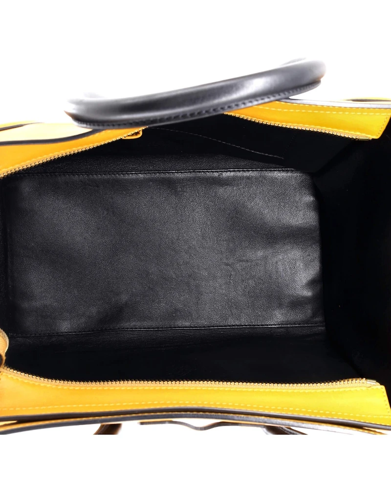 Pre-Owned Celine Mini Bicolor Luggage Bag Leather