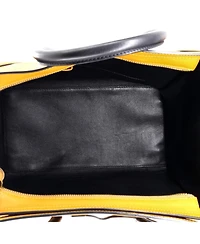 Pre-Owned Celine Mini Bicolor Luggage Bag Leather