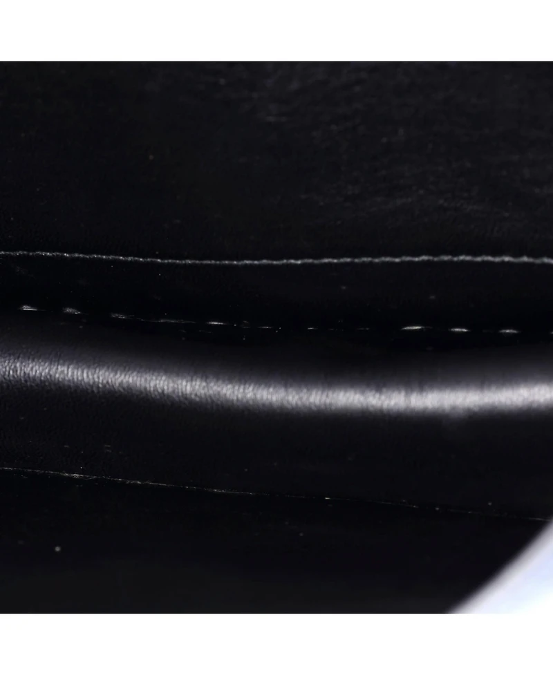 Pre-Owned Prada Small Cahier Crossbody Bag Embellished Denim and Leather