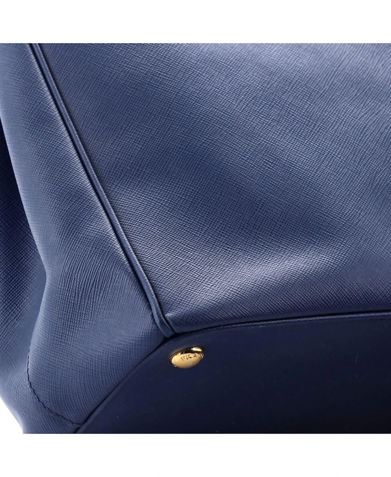 Pre-Owned Prada Medium Double Zip Lux Tote Saffiano Leather