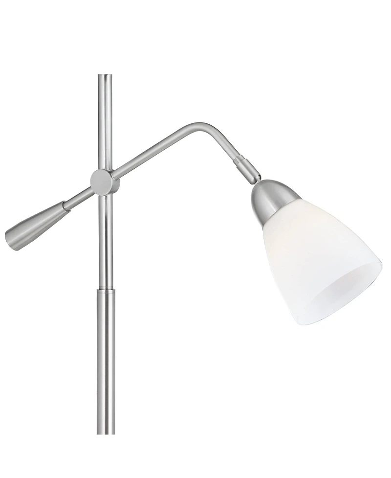 360 Lighting 25 3/4" High Modern Desk Lamp Adjustable Height Brushed Nickel Finish Metal Single Home Office