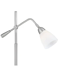 360 Lighting 25 3/4" High Modern Desk Lamp Adjustable Height Brushed Nickel Finish Metal Single Home Office