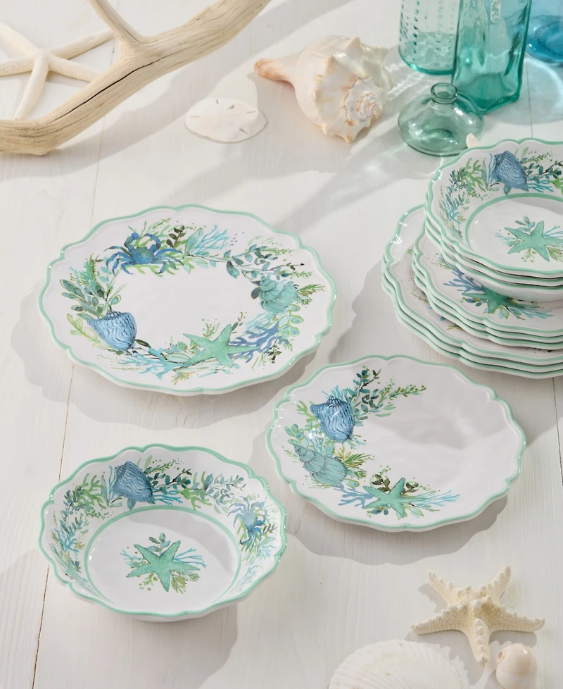 Certified International Sea Glass 12-Piece Dinnerware Set, Service for 4
