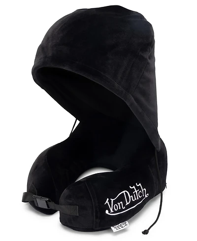 Von Dutch Eyeconic Hooded Ergonomic Memory Foam 5" Travel Neck Pillow