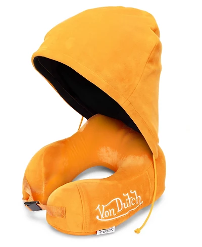 Von Dutch Eyeconic Hooded Ergonomic Memory Foam 5" Travel Neck Pillow