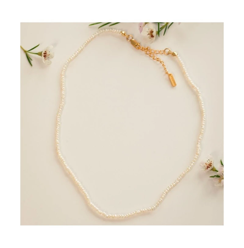 Mantra Little Things Pearl Chain sterling silver