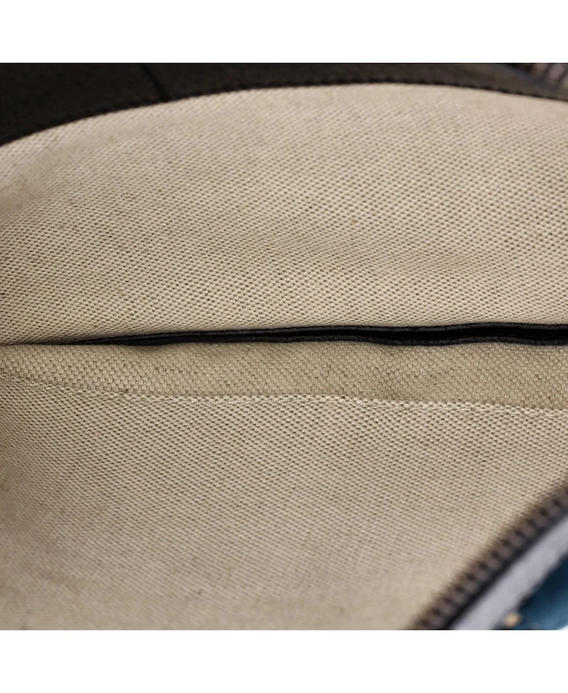 Pre-Owned Gucci Large Ophidia Zip Pouch Gg Velvet