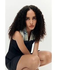 Desigual Women's Crossed bimaterial dress