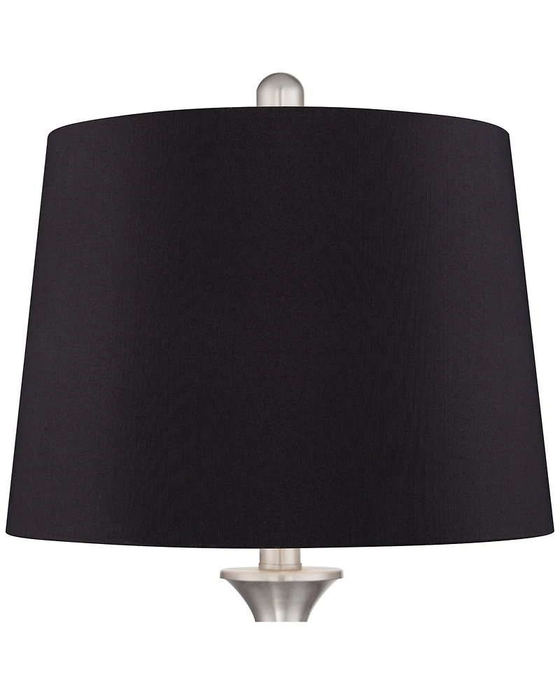 Regency Hill Arden 25" High Twist Modern Coastal Table Lamps Set of 2 Living Room Bedroom Bedside