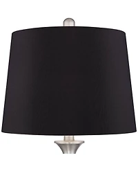 Regency Hill Arden 25" High Twist Modern Coastal Table Lamps Set of 2 Living Room Bedroom Bedside