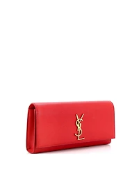 Pre-Owned Saint Laurent Long Classic Monogram Clutch Leather